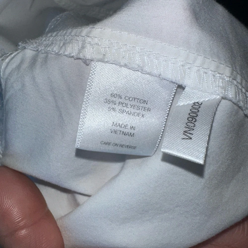New York & Company White Button-Down Shirt - Picture 10 of 12
